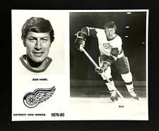 1979-1980 Detroit Red Wings Jean Hamel #5 Defense NHL Hockey Vintage Promo Photo