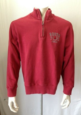 Download Roots Canada Athletics Men's Red Long Sleeve 1/2 Zip Mock ...