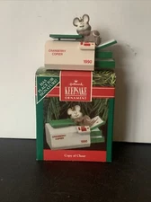 VTG 1990 Hallmark Keepsake Ornament "Copy Of Cheer" Mouse Photocopier With Box