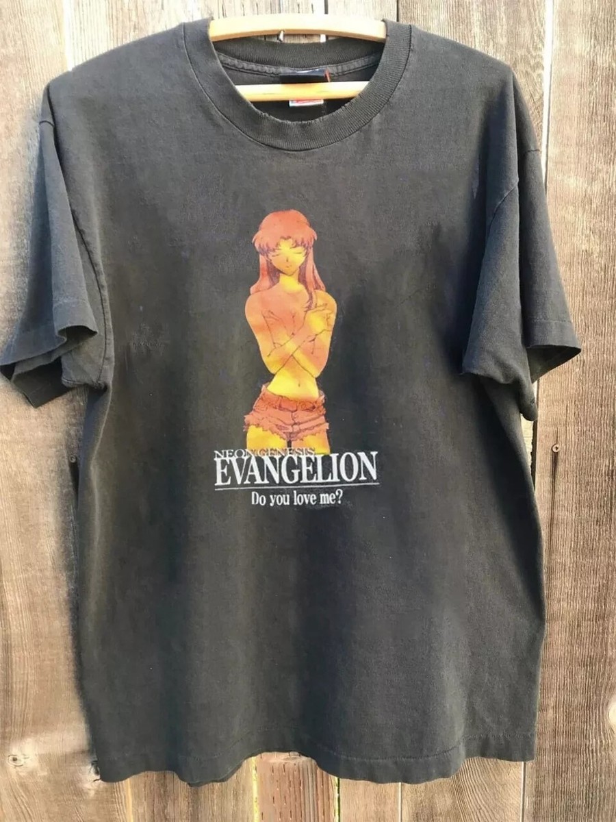 Neon Genesis Evangelion Misato Anime Shirt Charcoal Color Shirt