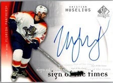 2005-06 SP Authentic - Sign of the Times Auto Kristian Huselius #KH