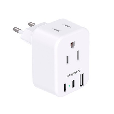 European Travel Plug Adapter, Foldable International Power Adapter, Type C Adap