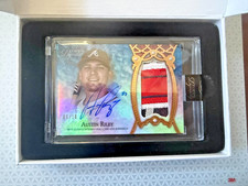 Austin Riley 2022 Topps Dynasty Dynastic Data relic autograph #'d 08/10