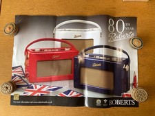 A2 Poster, Roberts Radio Revival 80th Anniversary Retail Display, Vintage Retro