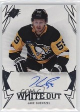 2022-23 SPx White Out Auto Jake Guentzel #WO-JG Auto 0c3
