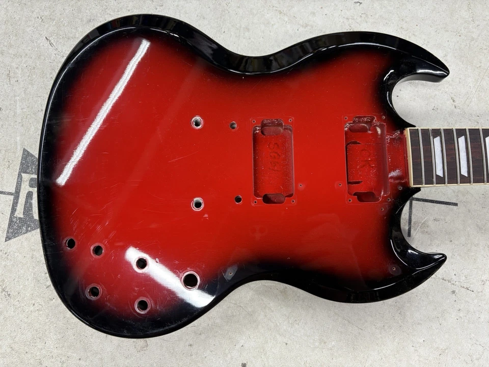 Gibson SG Standard 61 Electric Guitar Husk Heritage Cardinal Fade Repaired - Image 2 of 4