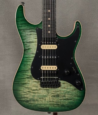 Suhr Standard Custom Trans Green Burst Electric Guitar