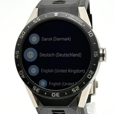 TAG HEUER Connected Digital TI x Rubber Men's Watch Battery Powered From Japan