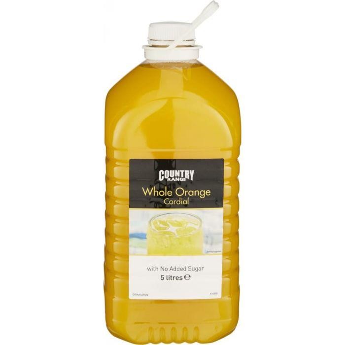 Country Range Whole Orange Cordial with No Added Sugar 5ltr