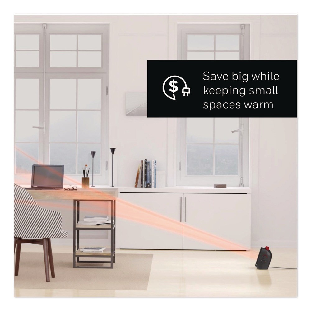 Honeywell HCE210B UberHeat 5 4.5" x 4.5" x 8.86" 1500 W Ceramic Heater - Blk New