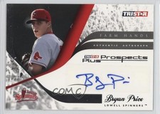 2008 TRISTAR Prospects Plus Farm Hands Authentic Bryan Price #FH-BP2 Auto 8q4