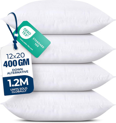 Utopia Bedding Throw Pillows (Set of 4, White)   12 X 20 Inches down Alternative
