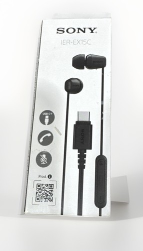 Sony IER-EX15C W Stereo Earbud Headphones Wired In-Ear EarphoneS USB-C BLACK