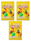 Sixlets Original Chocolatey Candy, 3 Pack of 6 oz Bags