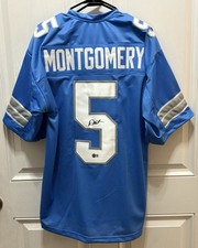 Detroit Lions David Montgomery Autographed Jersey Beckett Authentication