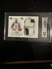 2020 Flawless Khris Middleton  DP-KHM 🔥3 Color GAME USED DUAL PATCH 🔥SGC 10