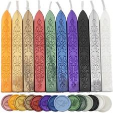 10 Pcs Assorted Colors Sealing 3.5'' 0.47'' 0.4''/9cm 1.2cm 1cm, Multicolor