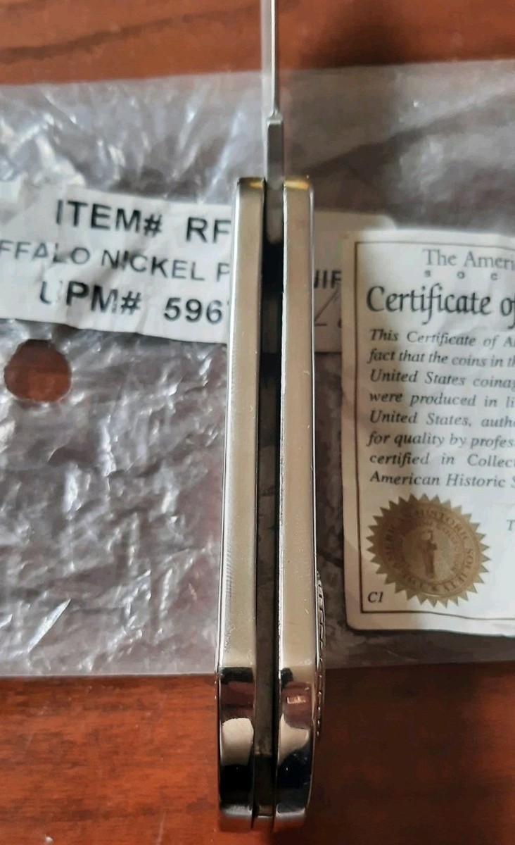 American Historic Society #4102919, 1936 Indian Head Nickel Knife