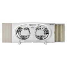 AIR KING 9137 Window Fan,Table/Window,Fits Wndw H 12" 2ELA2