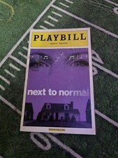 May 2009 -Booth Theatre Playbill - Next to Normal - Alice Ripley - Aaron Tviet