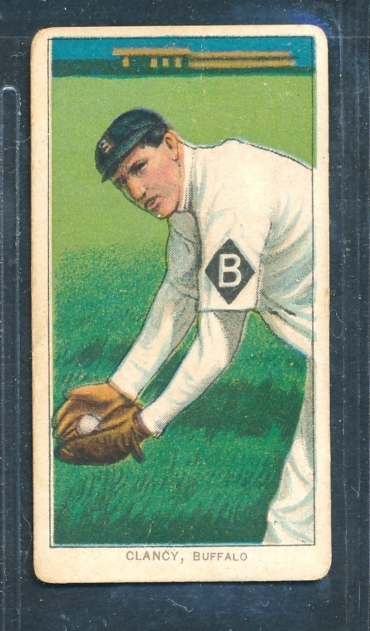 T206 Piedmont 350: BILL CLANCY Buffalo Bisons ~ GOOD wrinkles