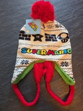 Nintendo - Super Mario, Wintermütze mit Bomm...