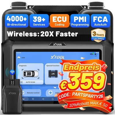   XTOOL D7W KFZ OBD2 Diagnosegerät Bidirectional Scanner Alle System ECU Coding