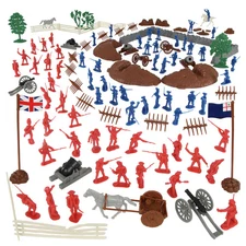 BMC Revolutionary War Battle of Bunker Hill 115 Plastic Army Soldier Box Playset