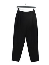 Uniqlo Women's Suit Trousers XS Black Viscose with Polyester Dress Pants