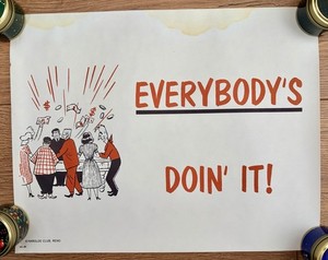 Harolds Club Casino Reno Poster 11 X 14 Home Party Everybody’s Doin’ It!