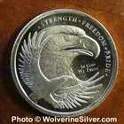 1/10 Oz Silver Round - GSM Flag / Eagle - 100% Mint Authentic (See Receipt)
