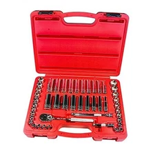  22047 Socket Set with 3/8" Drive for Garages, Repair Shops and DIY, Metric, 