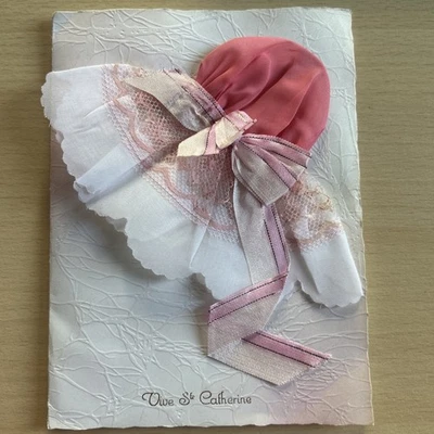Carte Postale Chapeau en relief tissu : VIVE STE CATHERINE - Photo 1/4