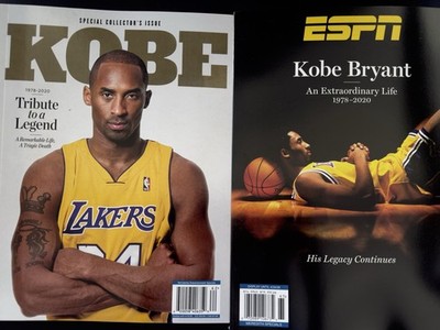 Kobe Bryant Tribute Magazine Lot - ESPN An Extraordinary Life & Legend
