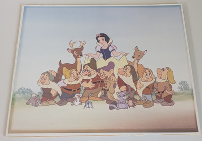 Walt Disney Classics SNOW WHITE & SEVEN DWARFS Authentic Art Work VINTAGE 1960's