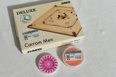 Carrom Steine De Luxe mit Striker 2