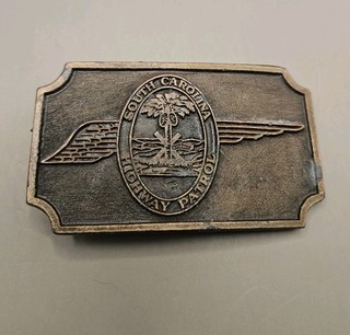 South Carolina State Highway Patrol Trooper Belt Buckle