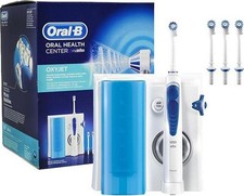 Oral B MD20 Idropulsore Dentale Professionale OxyJet MicroBolle 2Getti 4 Testine