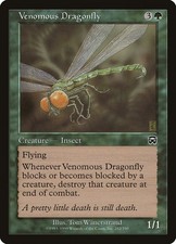 MTG Magic the Gathering Venomous Dragonfly (282/350) Mercadian Masques MP