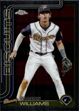 2025 Topps Pro Debut Carson Williams #PDC-127 Chrome Montgomery Biscuits 29E