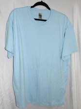 GILDAN Light BLUE Short Sleeve CLASSIC Ultra Cotton T-Shirt MEN Size XL NWOT