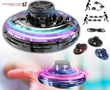 Flying Fidget Spinner Drone Ball UFO Stress Focus Hand Fun Toy LED Kids & Adults
