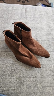 Delicious Junction Brown Suede Boots Pointed Toe Womens US 11