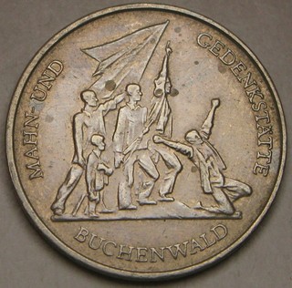GERMANY (East DDR) 10 Mark 1972 A Cu Ni Buchenwald Memorial XF/aUNC 47