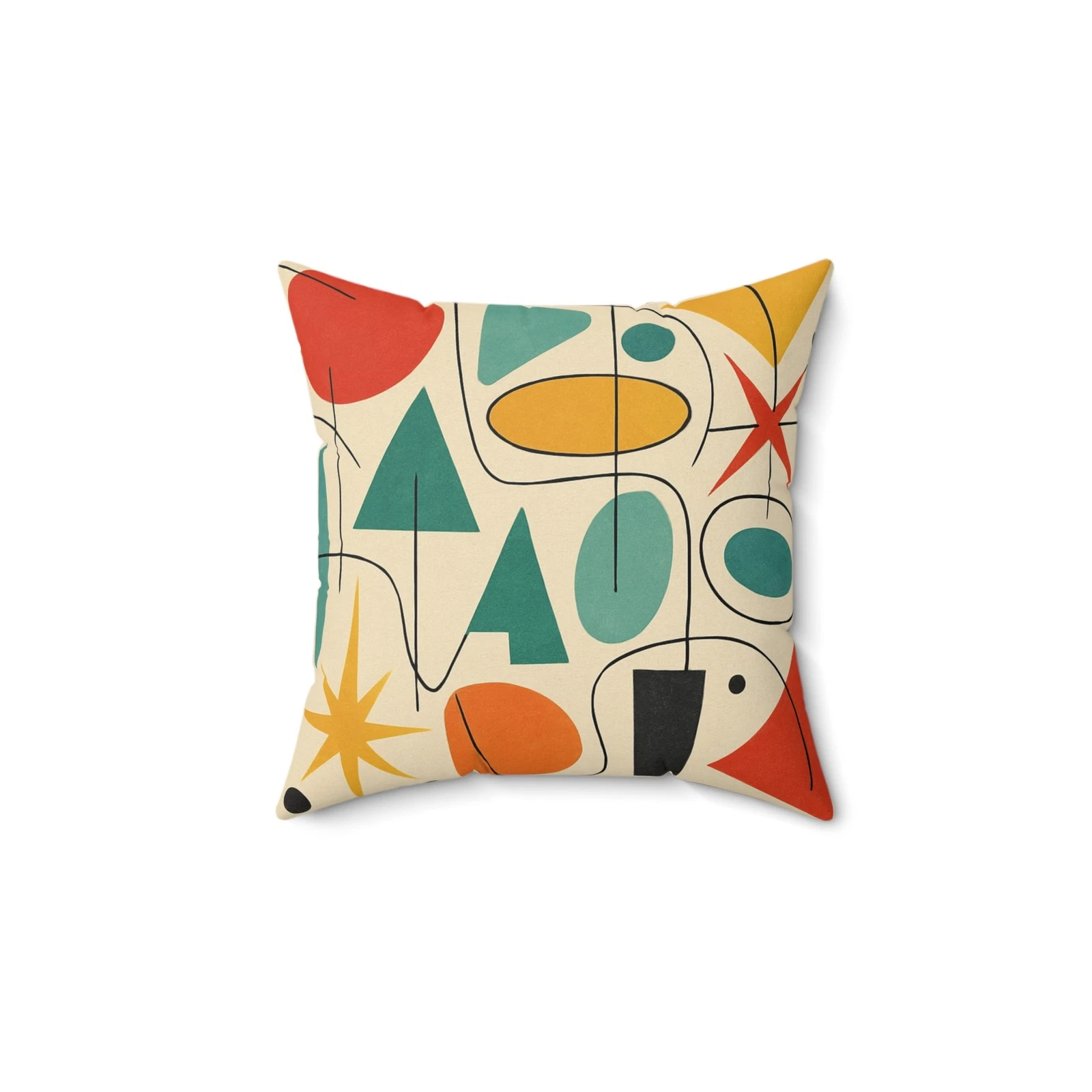 Colorful Faux Suede Square Pillow, Decorative Throw Cushion, Modern Home [...]