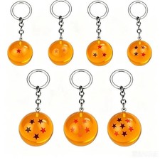 DRAGONBALL Z DRAGON BALL KEYCHAIN KEYRING KEYFOB STAR MARVEL NARUTO-1pc 4stars