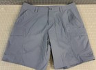 Under Armour Men's Cargo Fishing Shorts Size 36 Nylon Gray NWOT Fish Hunter 2.0