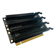 PCIE X16 to X4X4X4X4 GEN3 SATA Power 20.2mm Slot Splitter Card Accessories