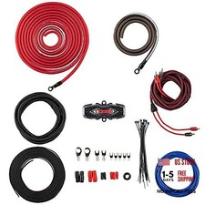 AMPKIT4 4 Gauge Amp Kit Amplifier Install Wiring 4 Ga Pro 4- Gauge