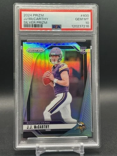 2024 Prizm - JJ McCarthy 💥 Silver Prizm💥 PSA 10 - Rookie